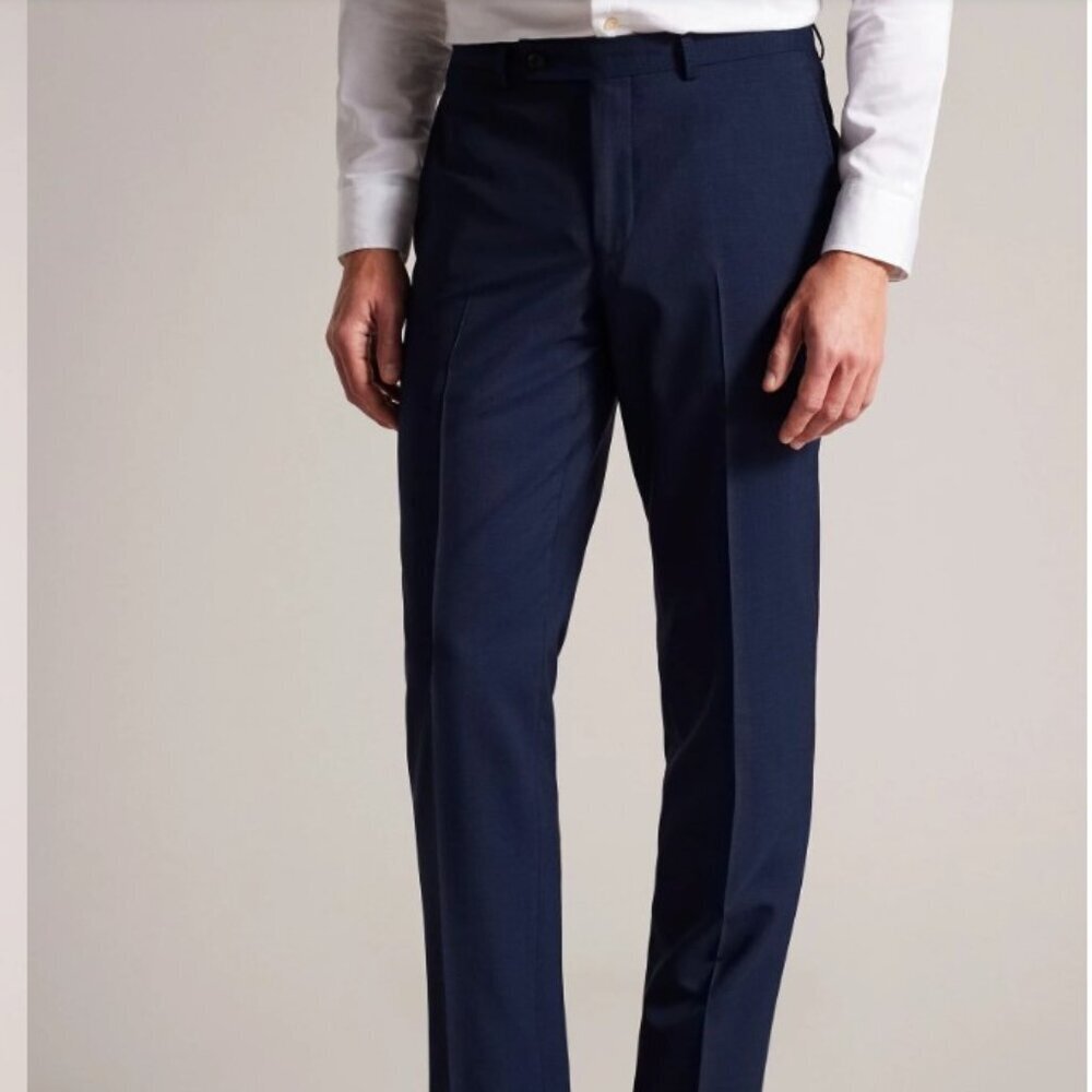 Ted Baker London 100% Wool Dress Pants – Navy Blue – Men’s Size 35S
